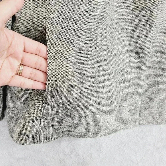 Vtg Lands End Women's 12P Wool Blend Gray Blazer Work Career 10PT - Picture 5 of 7